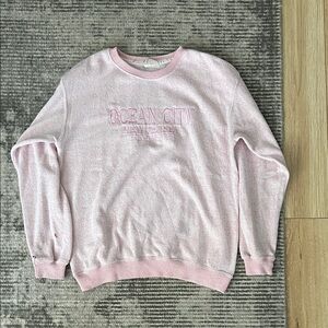 Ocean City Pink Crew Neck Sweater